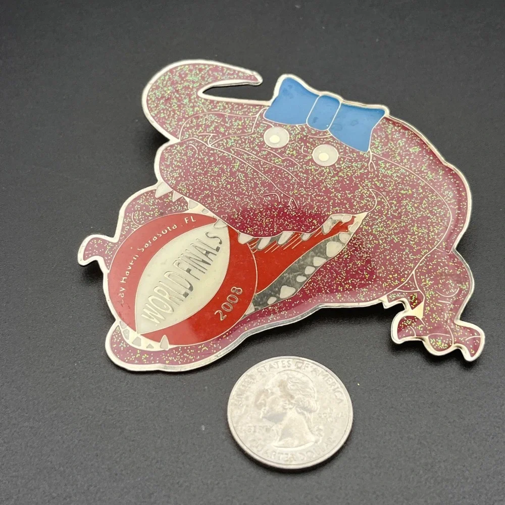 2008‎ Bay Haven Sarasota Florida World Finals Volleyball Alligator Lapel Hat Pin